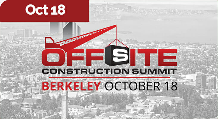 The Offsite Construction Summit returns to Berkeley on October 18, 2023, presented by the Modular Building Institute