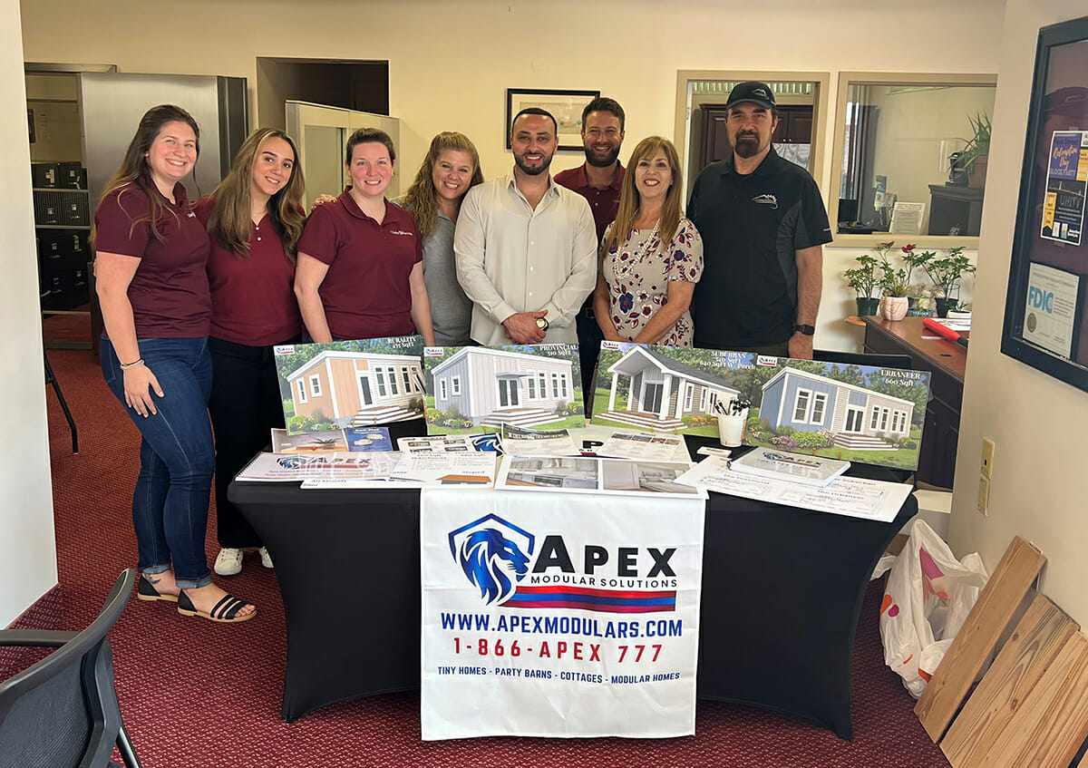Issa Nesheiwat and Apex Modular Solutions participate in the “Tiny Home Experience” Event with Ulster Saving Bank.