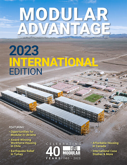 September/October 2023 issue of MBI's Modular Advantage magazine