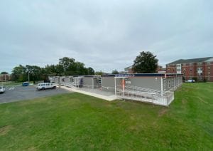 finished exterior of on-campus housing