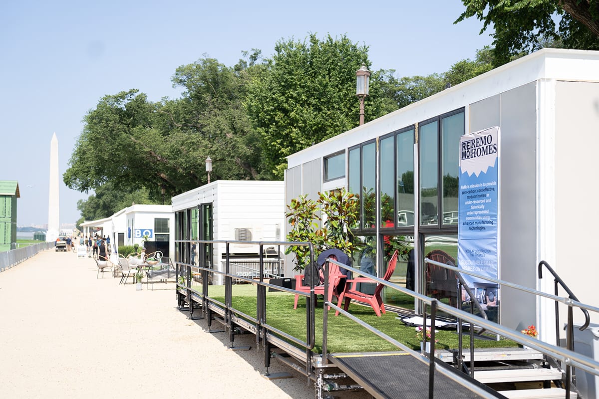 ReMo Homes exhibited its net-zero modular home in Washington DC