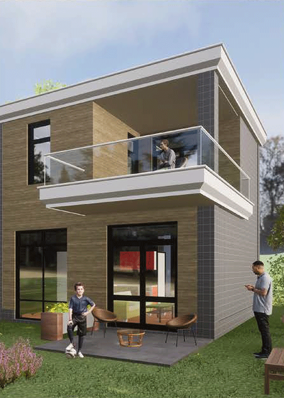 True Modular Building TMB600 - Maisons à un ou deux étages