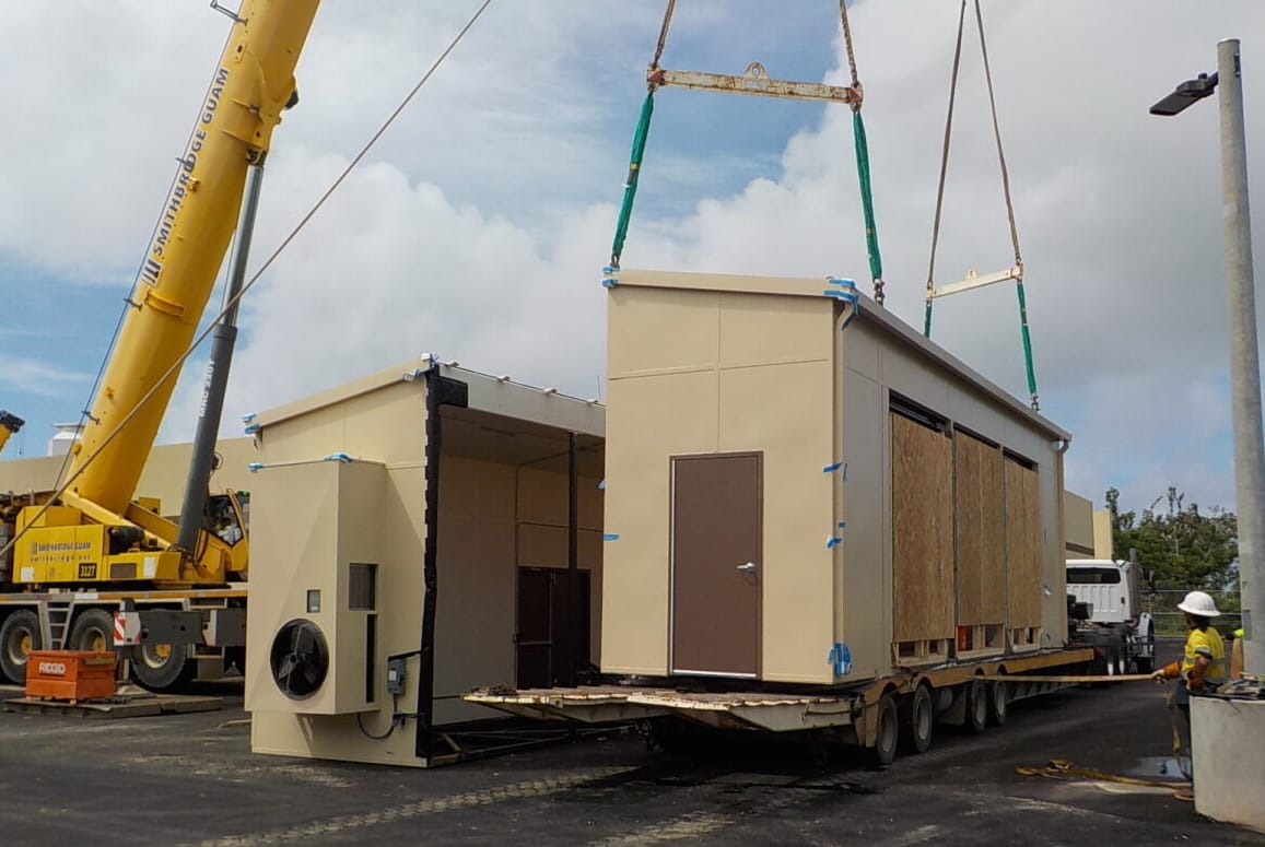 modular enclosure for outdoor electrical transformer by Panel Built Inc.