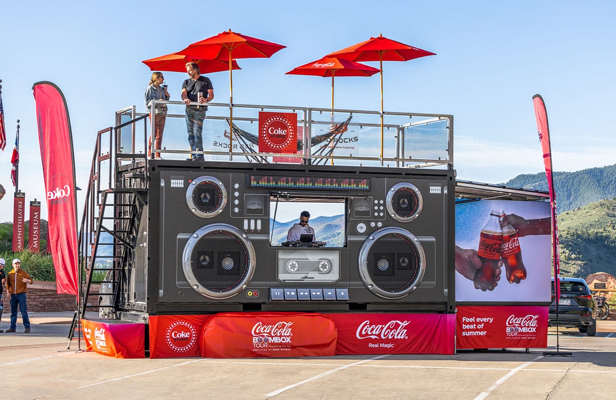 Coca-Cola Mobile BoomBox exterior built by ROXBOX Containers, Inc.