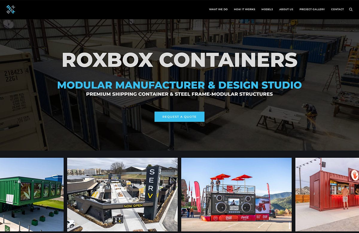 ROXBOX Containers Website