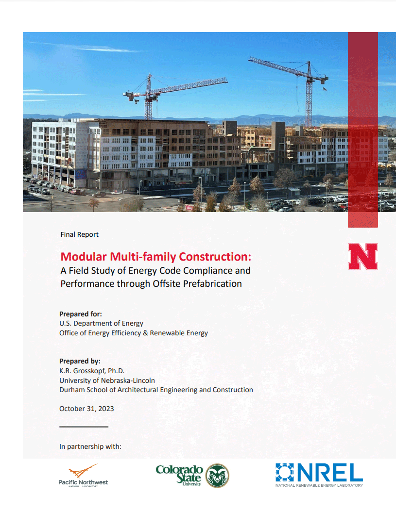 Modular Multi-family Construction: A Field Study of Energy Code Compliance and Performance through Offsite Prefabrication
