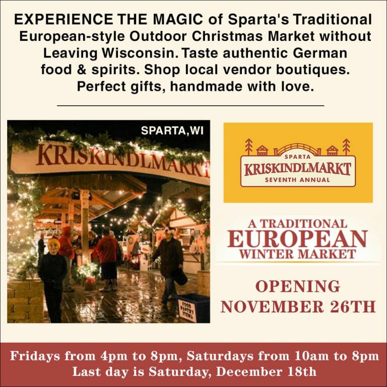 Sparta, WI Kriskindlmarkt Sparta Area Chamber of Commerce