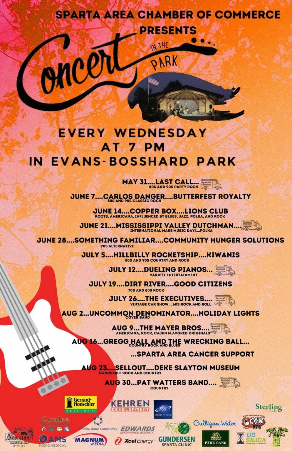 2023 Concert in the Park Series Sparta Area Chamber of Commerce