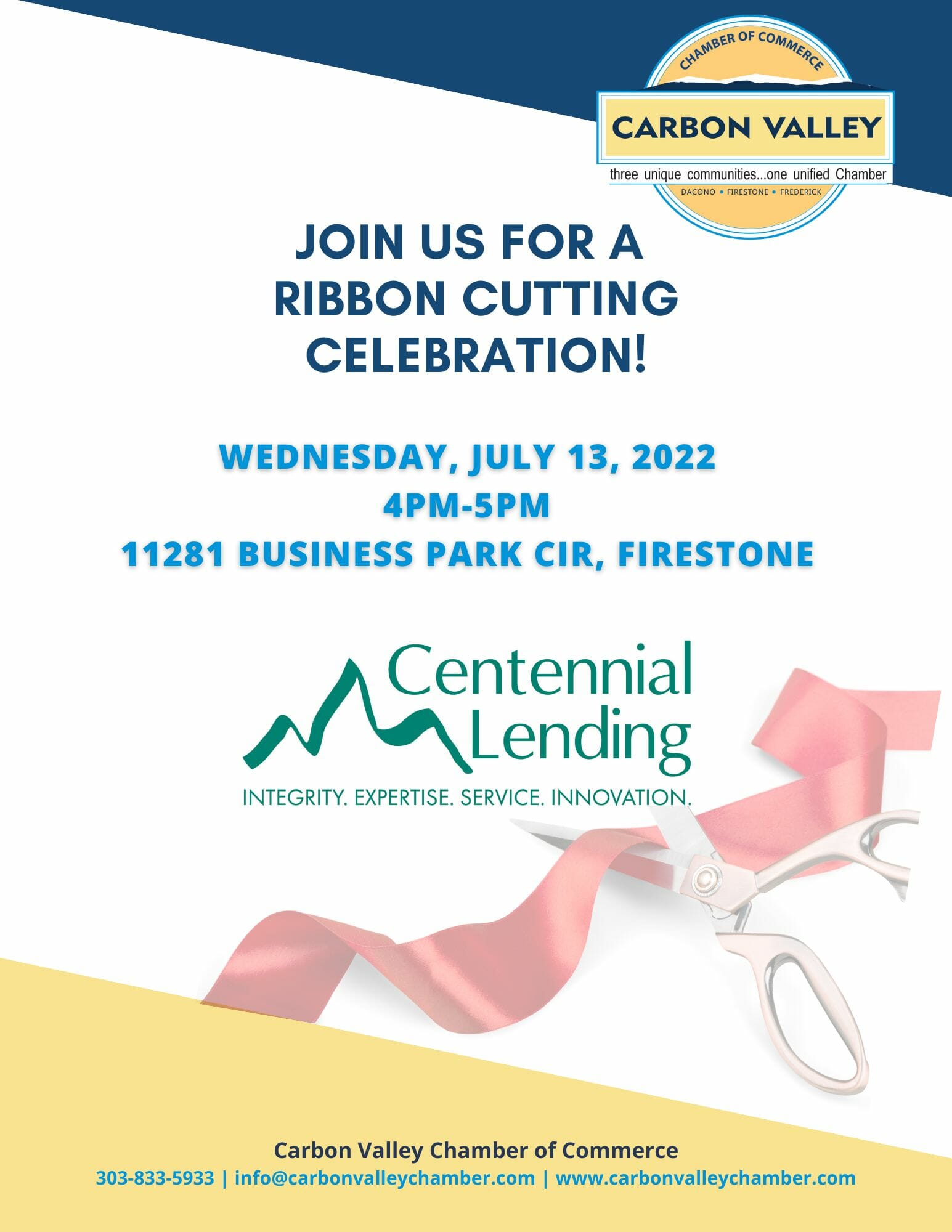 Centennial Lending Ribbon Cutting