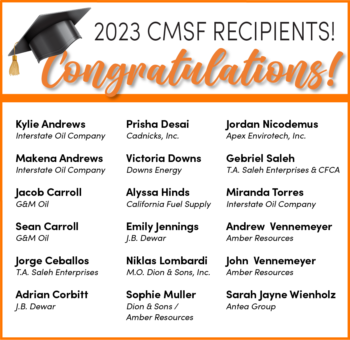 CMSF Scholarship Recipients23
