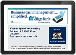 Email Banner Ad Village Bank