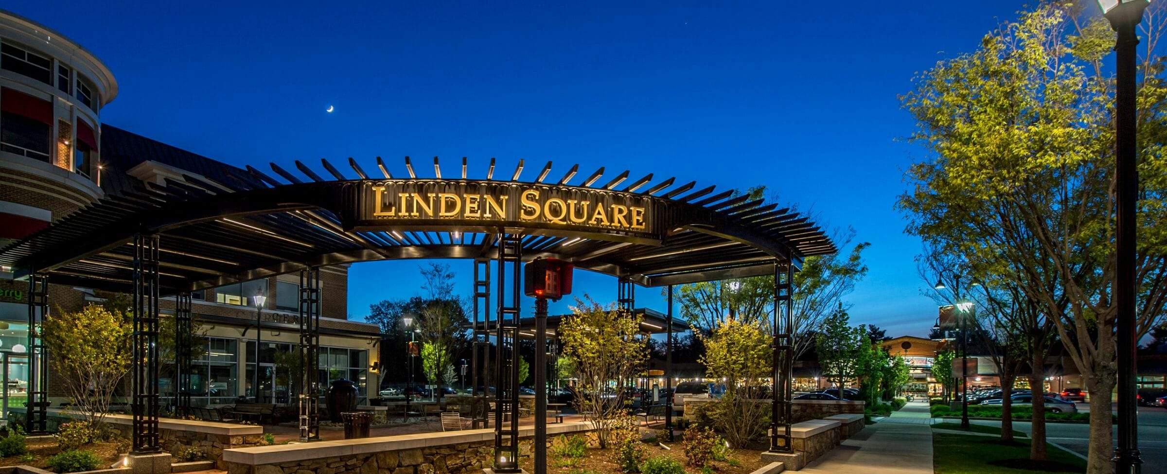 Linden Square at Night