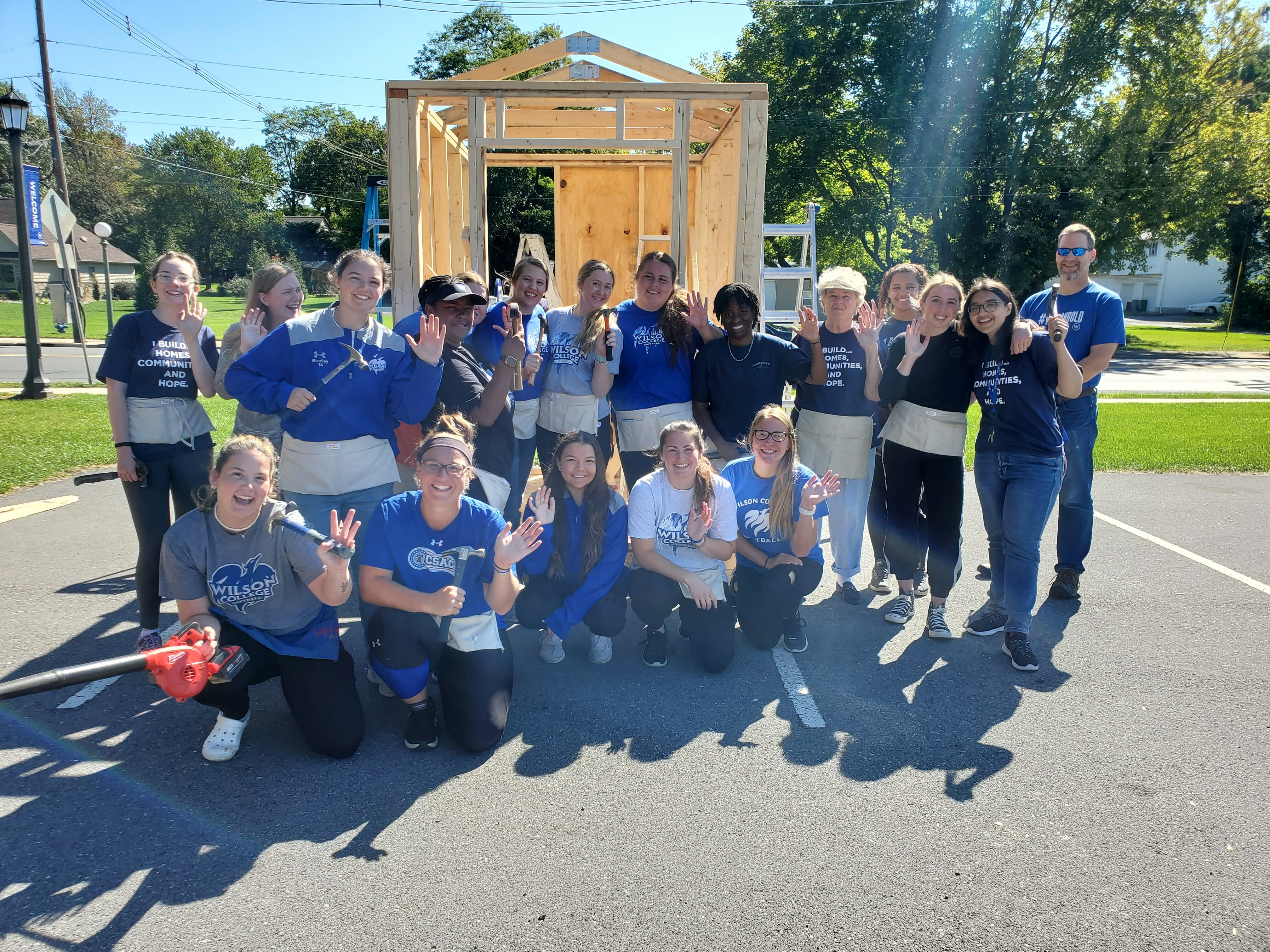 Wilson College helps Habitat for Humanity with its 50th home in