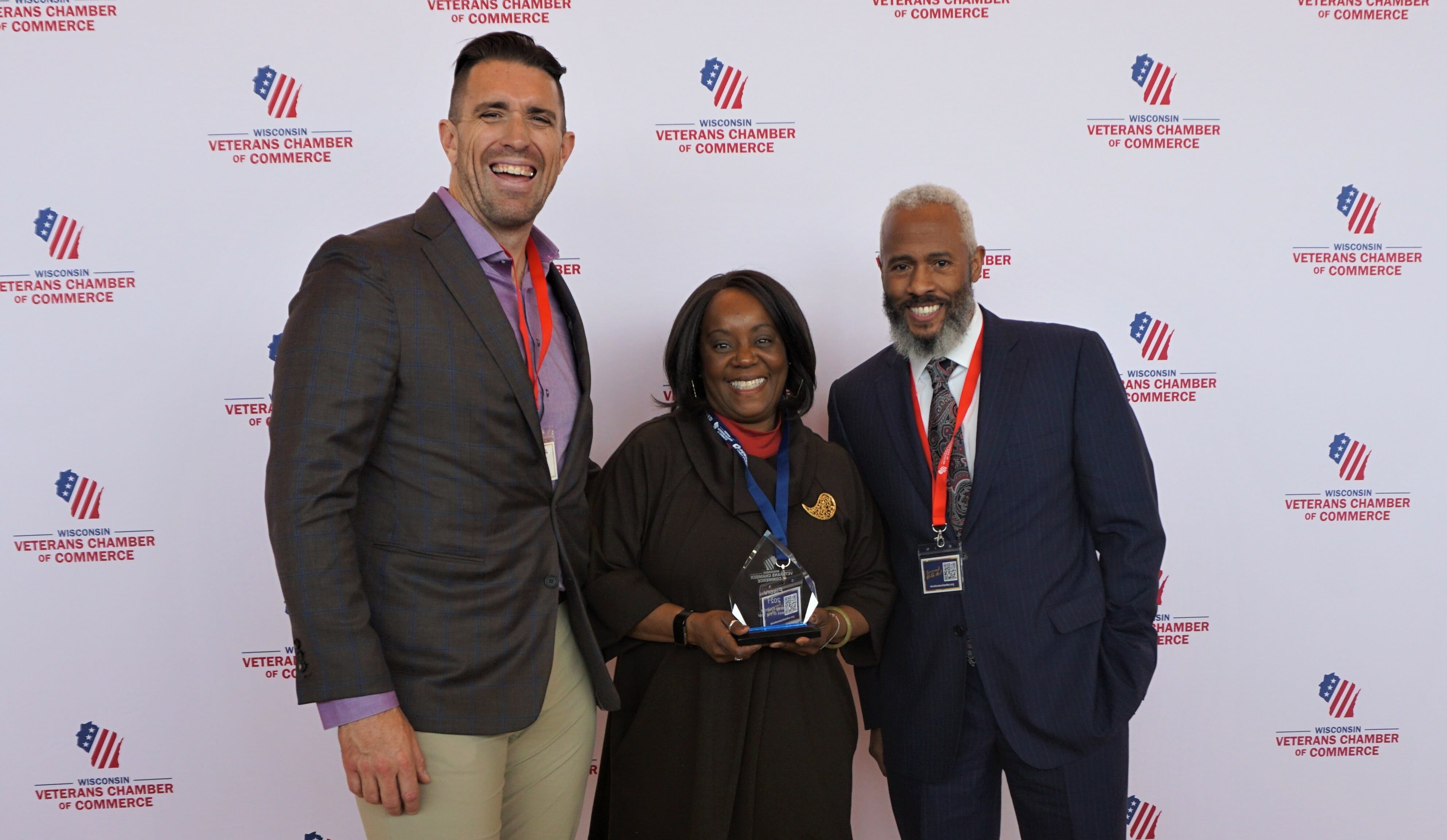 Fiserv win award for Veteran-Friendly Business of the Year - Wisconsin Veterans Chamber of Commerce 2021 Veteran Impact Awards
