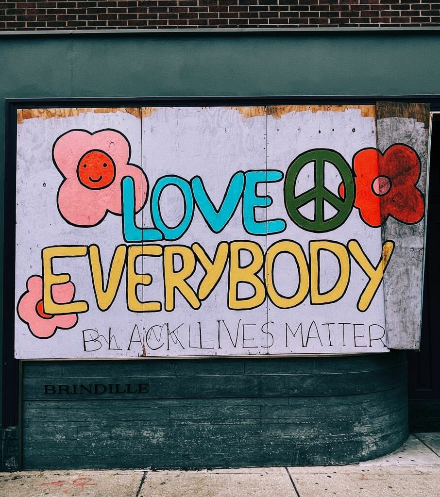 love everybody graffiti art wisconsin veterans chamber of commerce