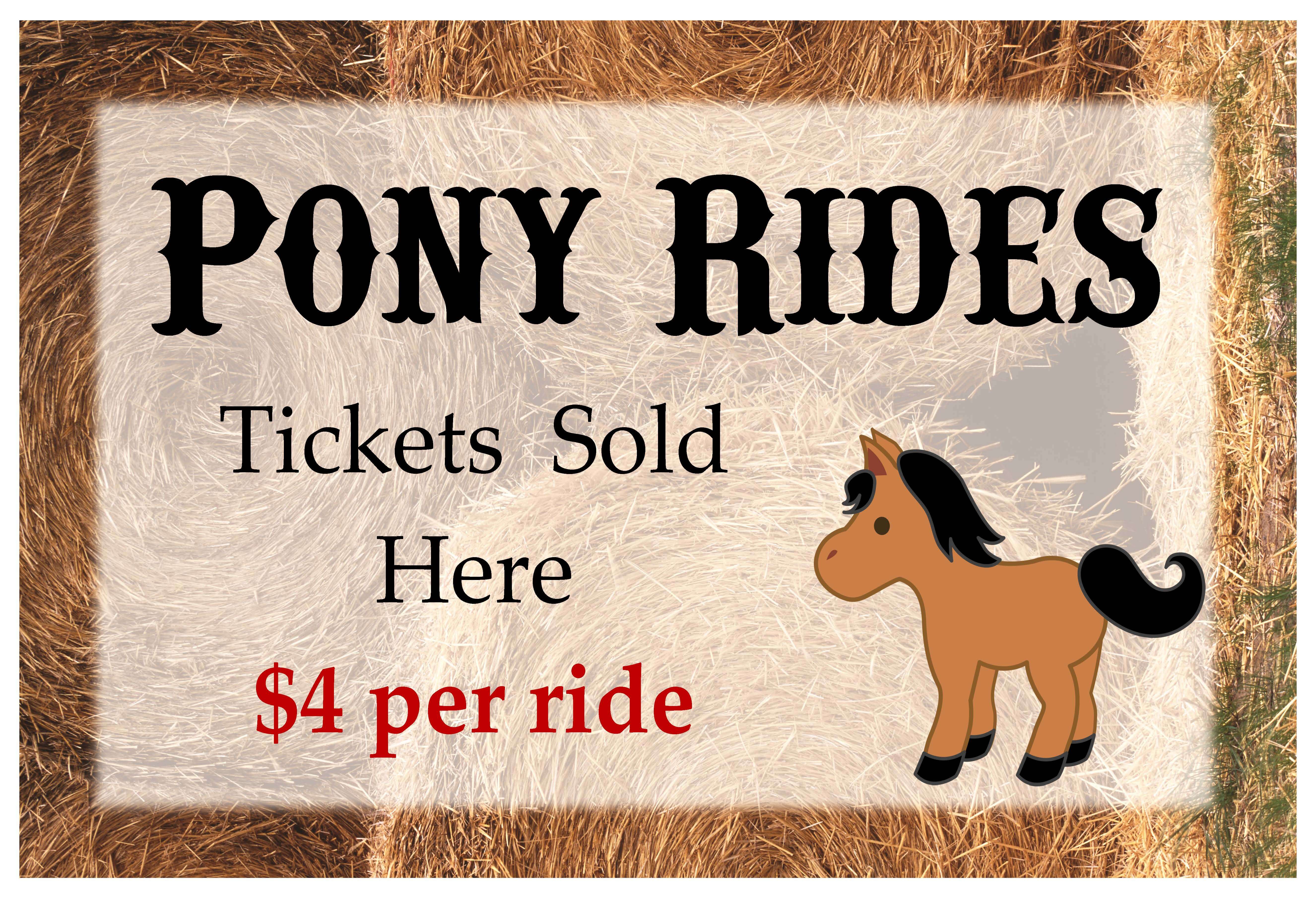 Pony Ride sign