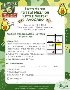 Little Miss Little Mister Avo Contest 2023