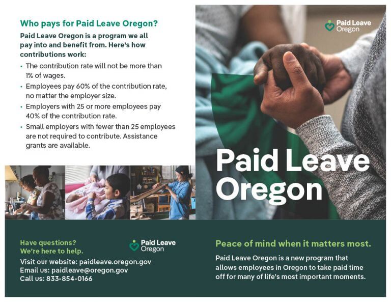 Paid Leave Oregon Information Albany Area Chamber of Commerce OR