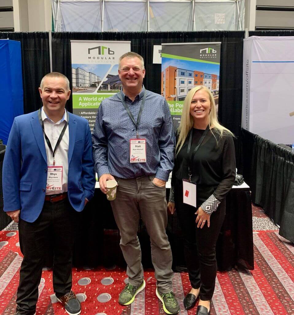 Rhys Kane and his team from NRB Modular Solutions exhibited and presented at the Expo