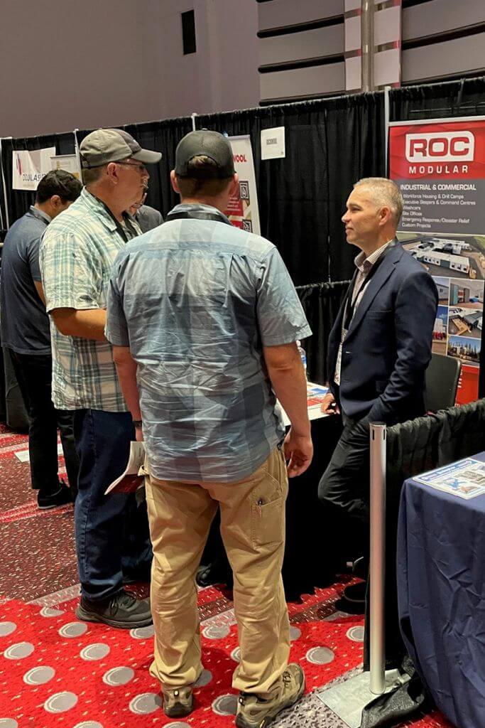 Rhys Kane from ROC Modular shares his expertise with attendees.