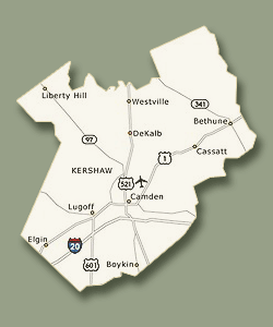 Kershaw South Carolina Map Kershaw County Map - Kershaw County Chamber Of Commerce