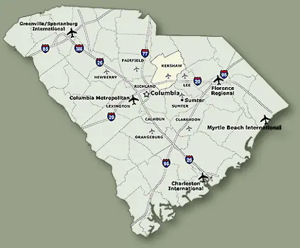 Kershaw South Carolina Map Kershaw County Map - Kershaw County Chamber Of Commerce