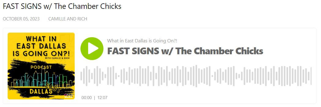 2023 10 05 FastSigns podcast