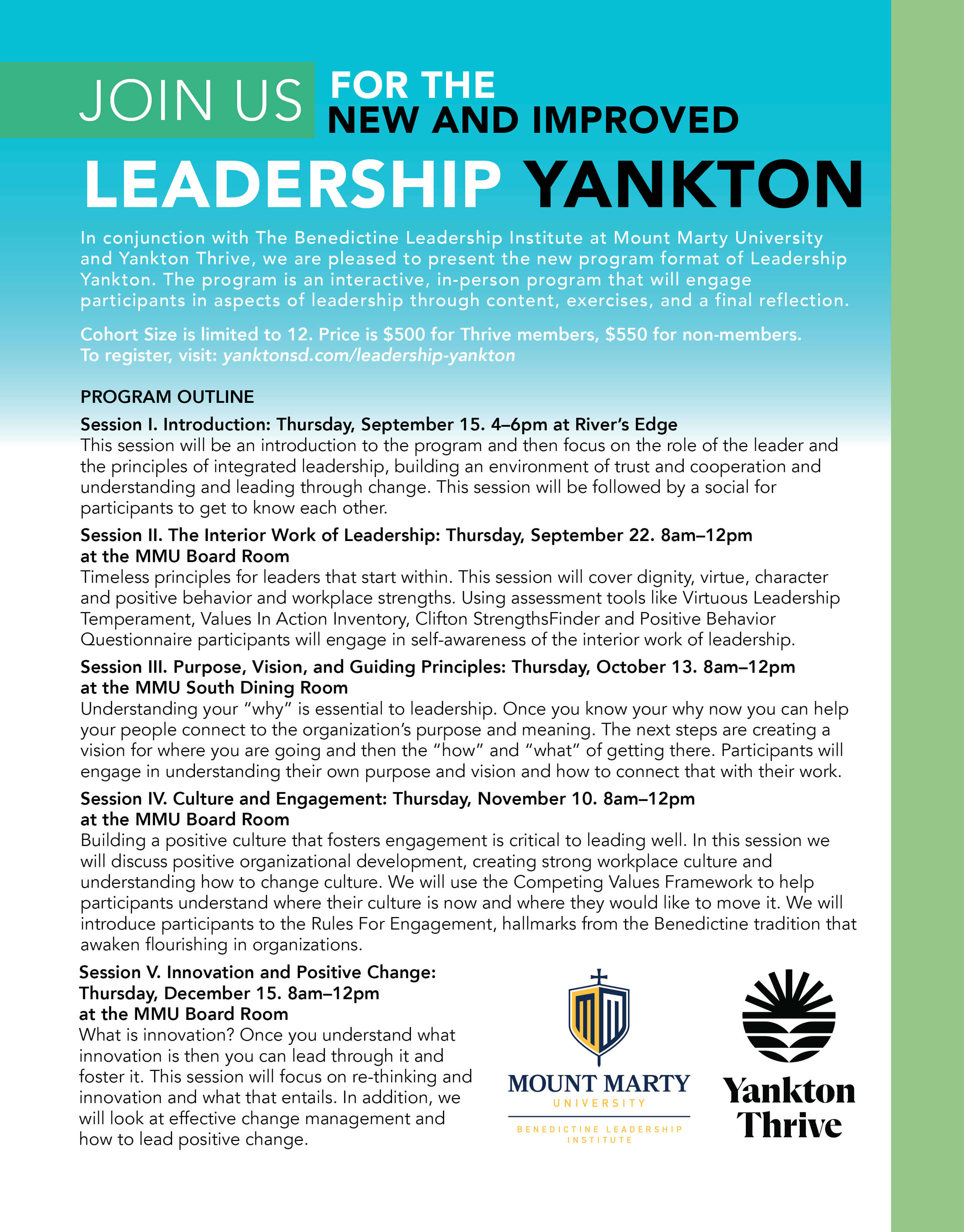 2022 Leadership Yankton Flyer 2