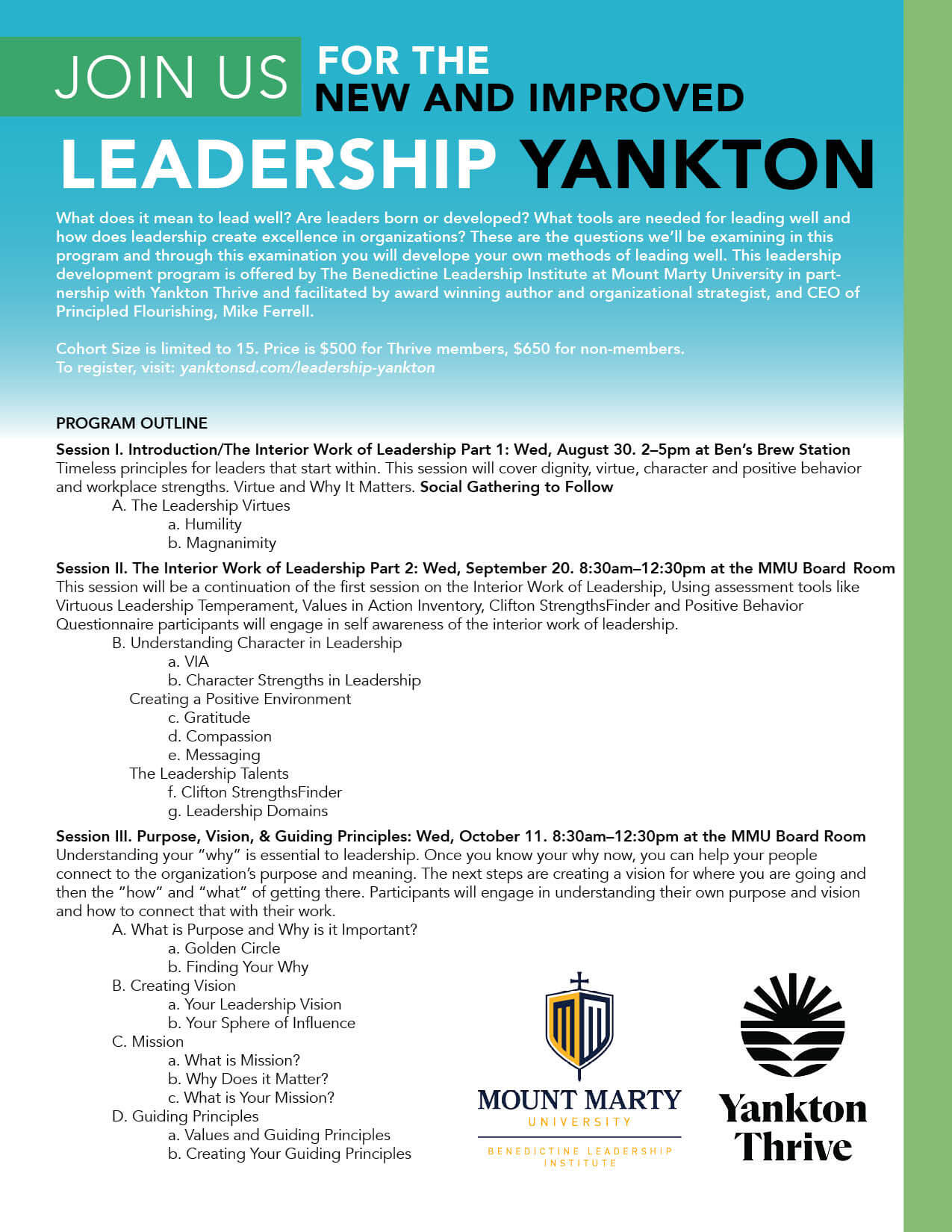 2023 Leadership Yankton Flyer Part 1