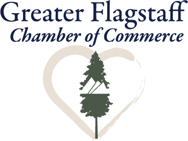 Greater Flagstaff Chamber of Commerce tree and heart logo