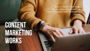 Content Marketing helps build trust, create relationships, and generate conversions.