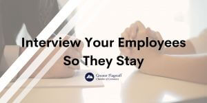 An employer interviewing an employing to see how they can keep them on board.