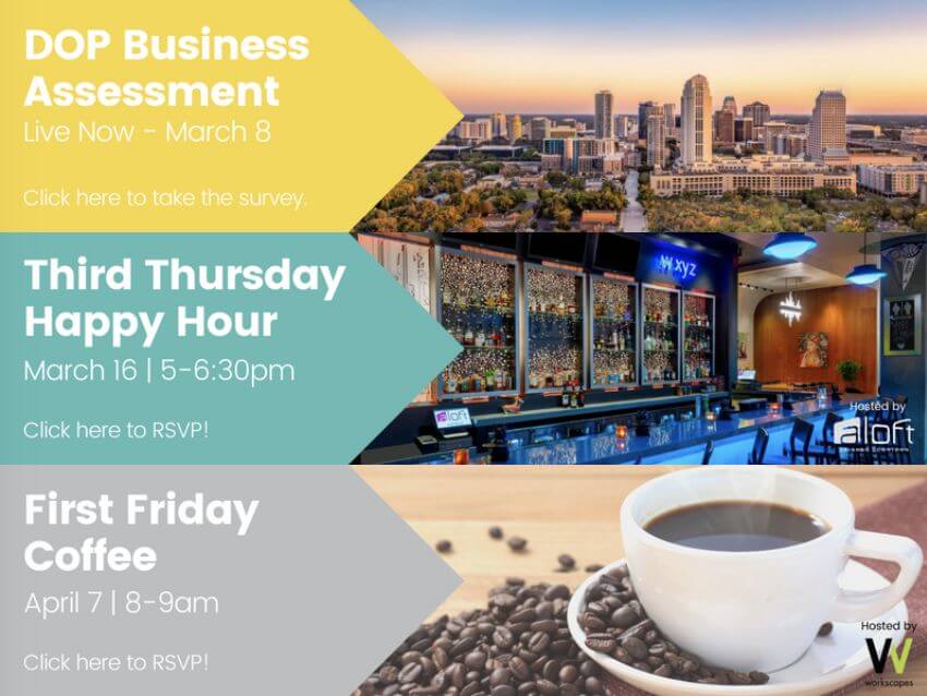 DOP Business Assessment & Downtown Events!