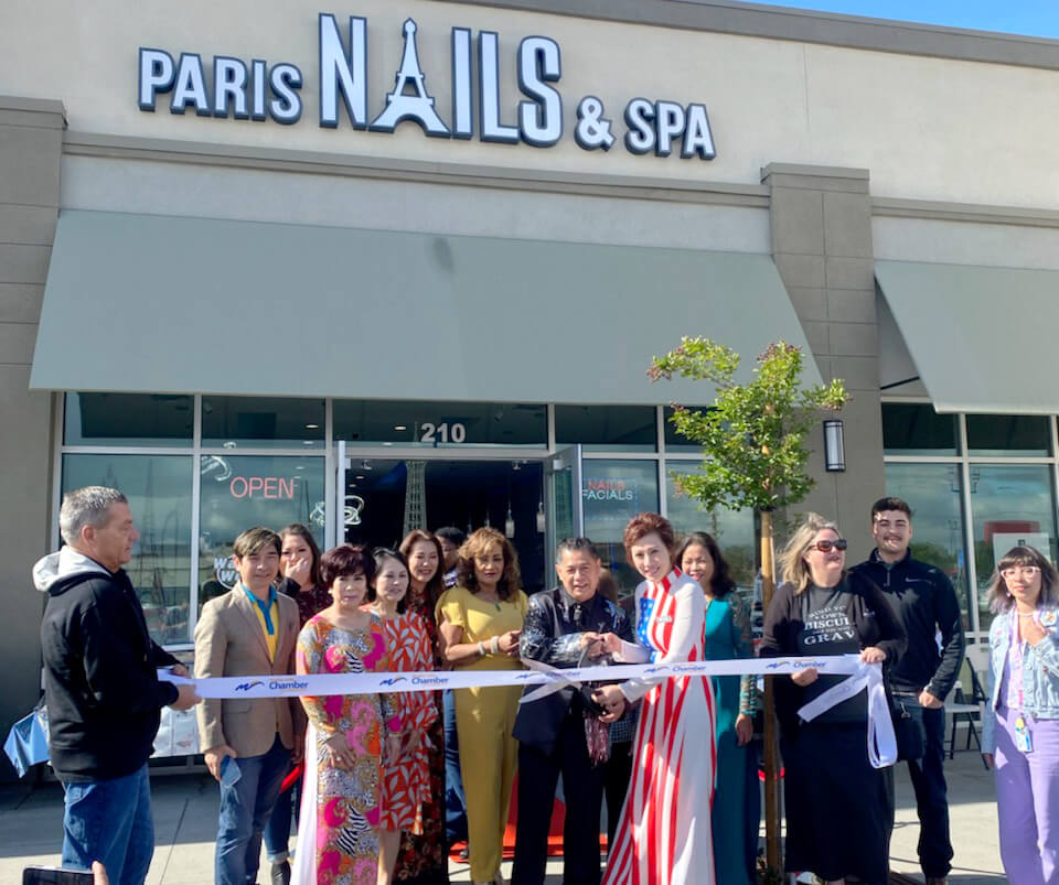 Ribbon-cutting ceremony for Paris Nails &amp; Spa
