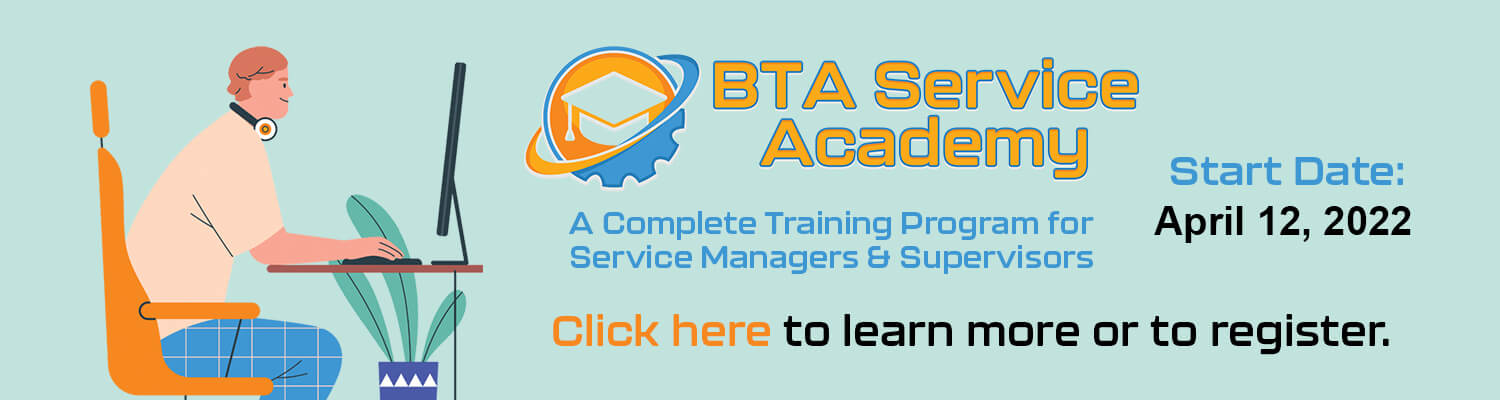 BTA Service Academy starts April 22