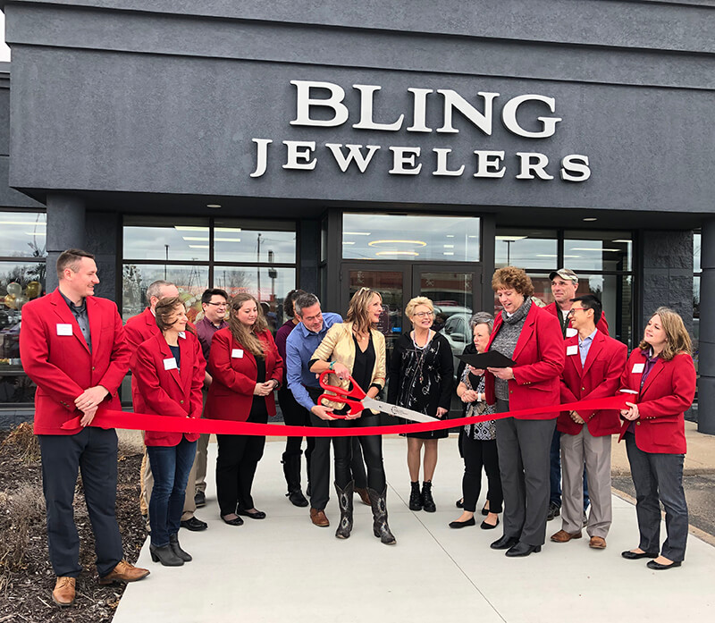  A ribbon cutting ceremony was held at Bling Jewelers in Schofield on Tuesday, April 26, 2022.