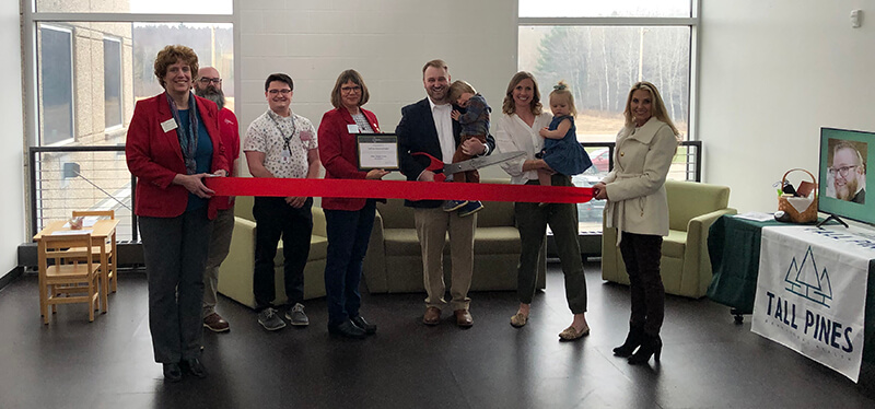  A ribbon cutting ceremony was held with Tall Pines Behavioral Health in the Entrepreneurial &amp; Education Center in Wausau on Thursday, April 28, 2022.