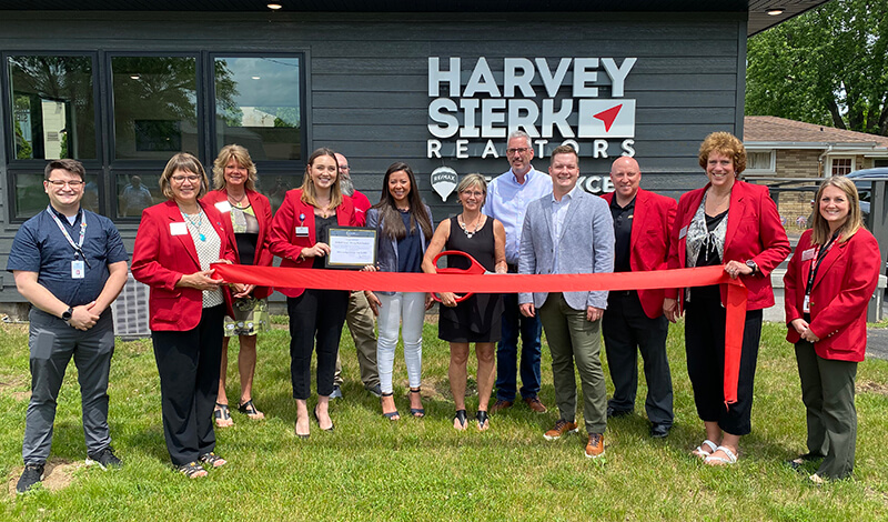  A ribbon cutting ceremony was held at the new office of Harvey Sierk Realtors - RE/MAX Excel in Rib Mountain on Wednesday, June 15, 2022.