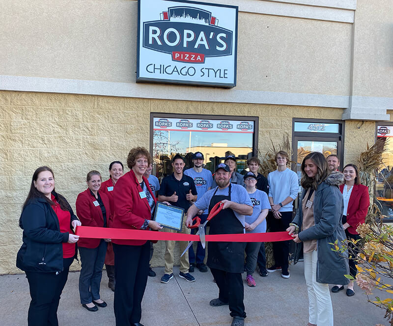 A ribbon cutting was held at Ropa's Pizza in Rib Mountain to mark new ownership on Wednesday, October 26, 2022.