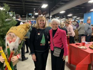 Gwen and Addie Eckardt at Holiday Party