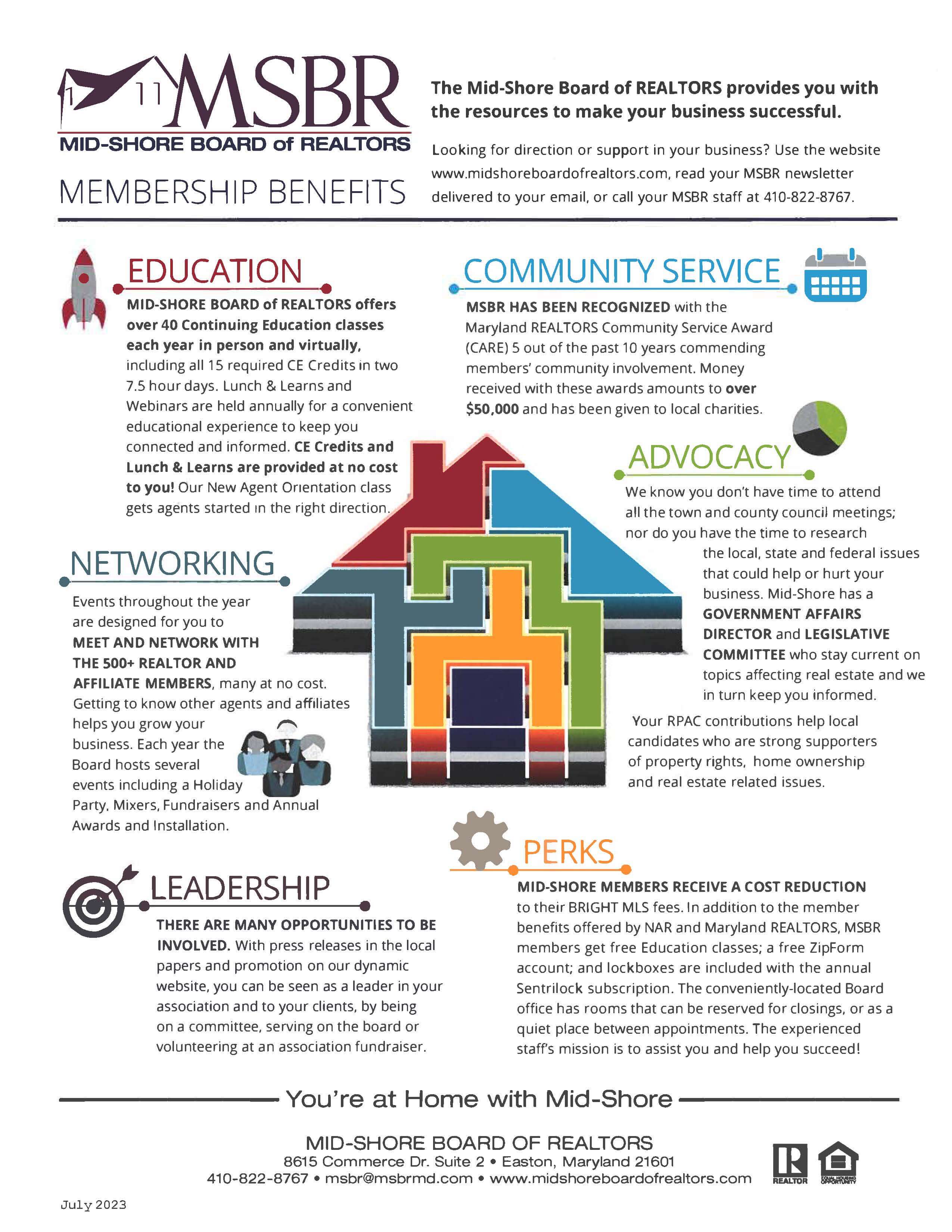 Member Benefits Flyer July 2023