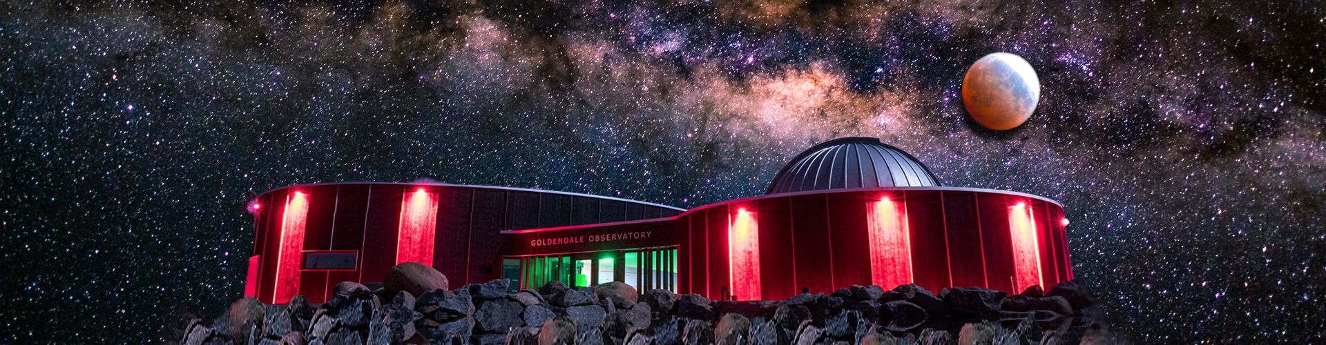 Goldendale Observatory milky way at night graphic