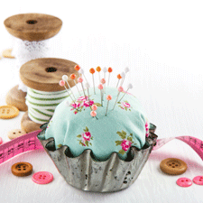 SEWING-AND-CRAFT pin cushion and pins