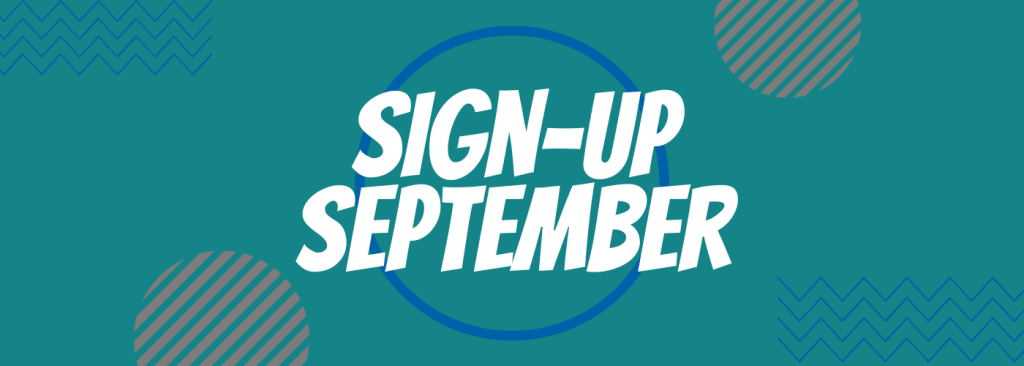 Sign-up september website banner