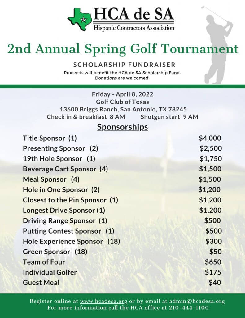 2nd Annual Spring Golf Classic Flyer 2nd Annual Spring Golf Classic Flyer