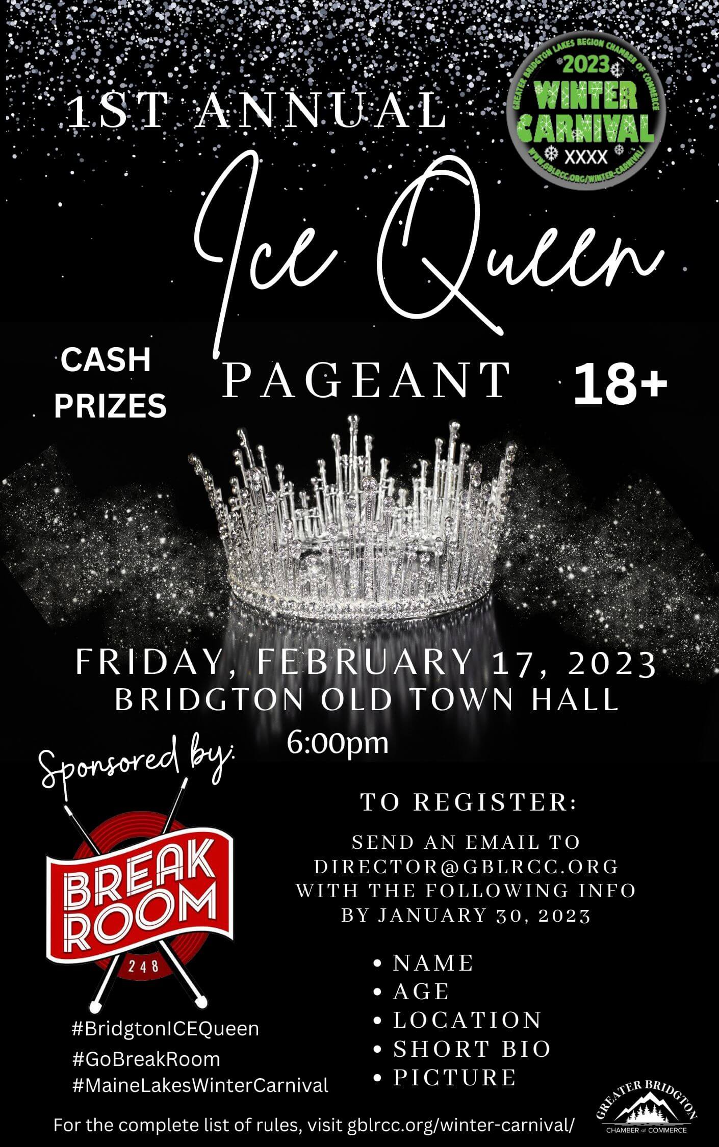 Bridgton ICE Queen Poster