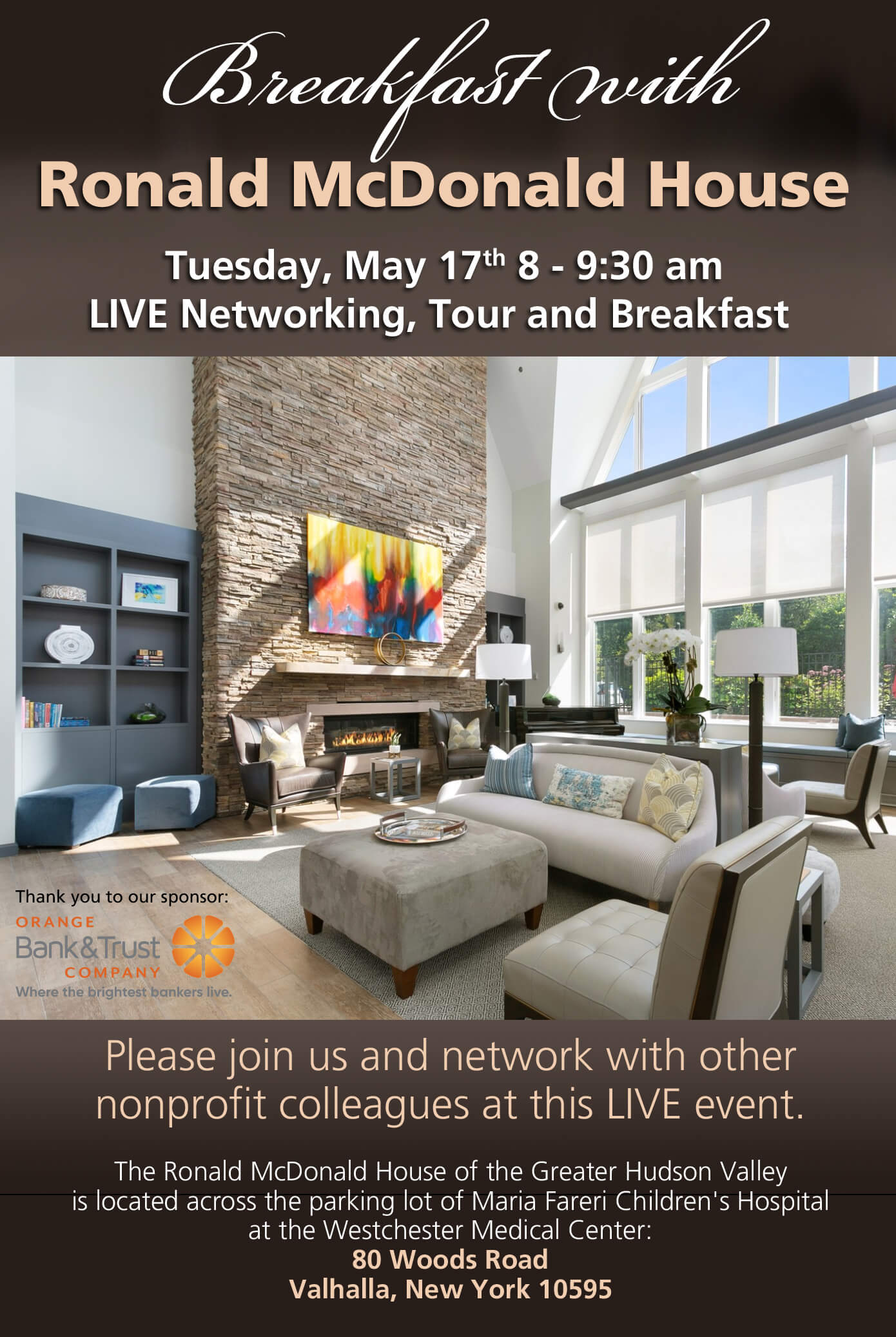 LIVE: Ronald McDonald House - Nonprofit Committee Networking, Tour and Breakfast