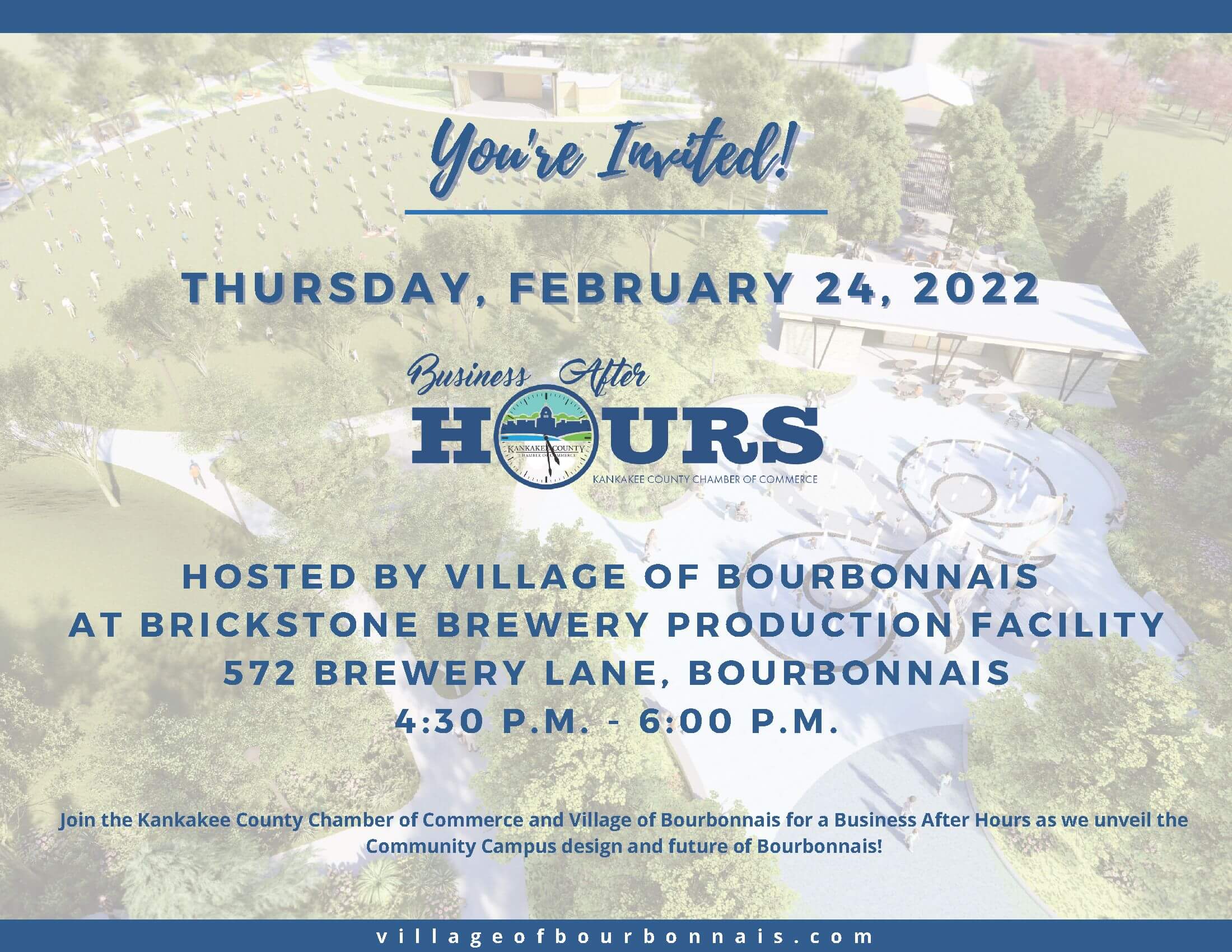 Village of Bourbonnais - Business After Hours Flyer