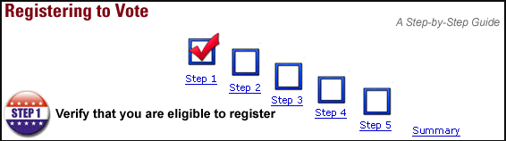 Verify that you are eligible to register