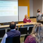 Presentations on environmental sustainability at the Iowa BioTech Showcase and Conference, Wednesday, March 2, 2022.